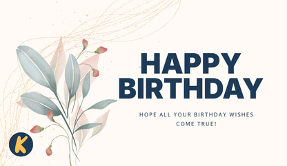 Karmara Birthday flowers gift card
